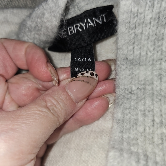 Lane Bryant Men's Light Gray Cardigan Sweater - Picture 2 of 3